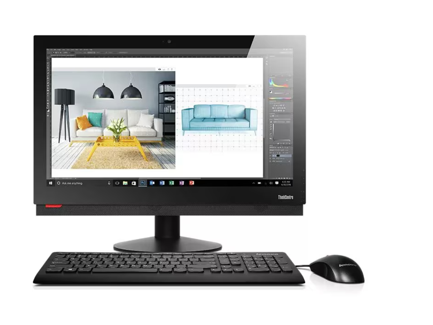 TODO EN UNO LENOVO M910Z / Intel Core i5 7ma generacion / 8 GB / 256 SSD - By: Elepc