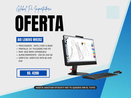 AIO LENOVO THINKCENTRE M920Z / Intel Core i5 8VA GEN. / RAM 8 / 240 SSD